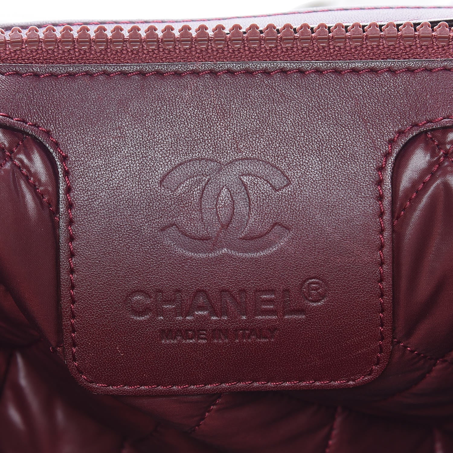 Chanel Nylon Quilted Small Coco Cocoon Reversible Tote Gray 8 of 12