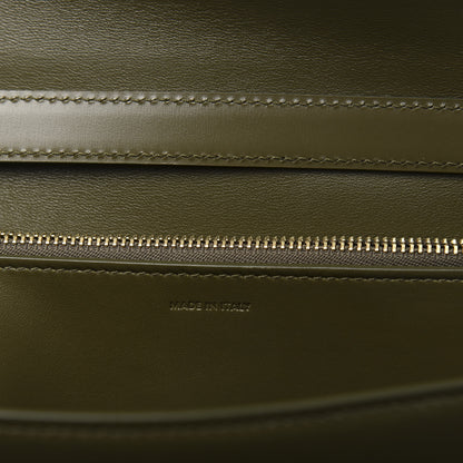 Celine Box Calfskin Classic Box Medium Flap Bag Army Green 6 of 10