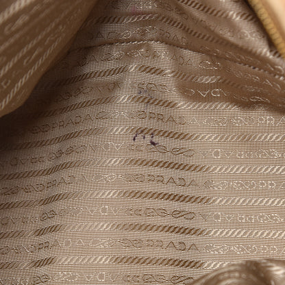 Prada Cervo Deerskin Gaufre Dome Satchel Naturale 8 of 30