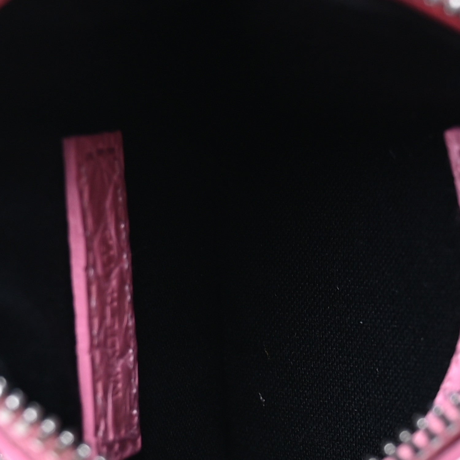 Balenciaga Calfskin Crocodile Embossed Crystal Le Cagole Coin Card Holder Sweet Pink 5 of 7