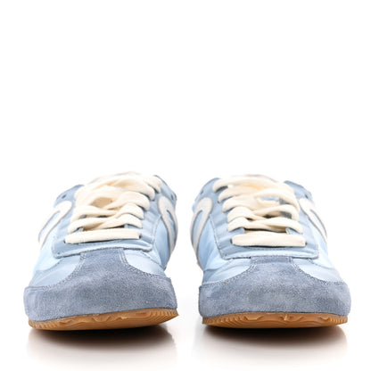 Loewe Calfskin Suede Ballet Runner Sneakers 37 Blue White 2 of 11