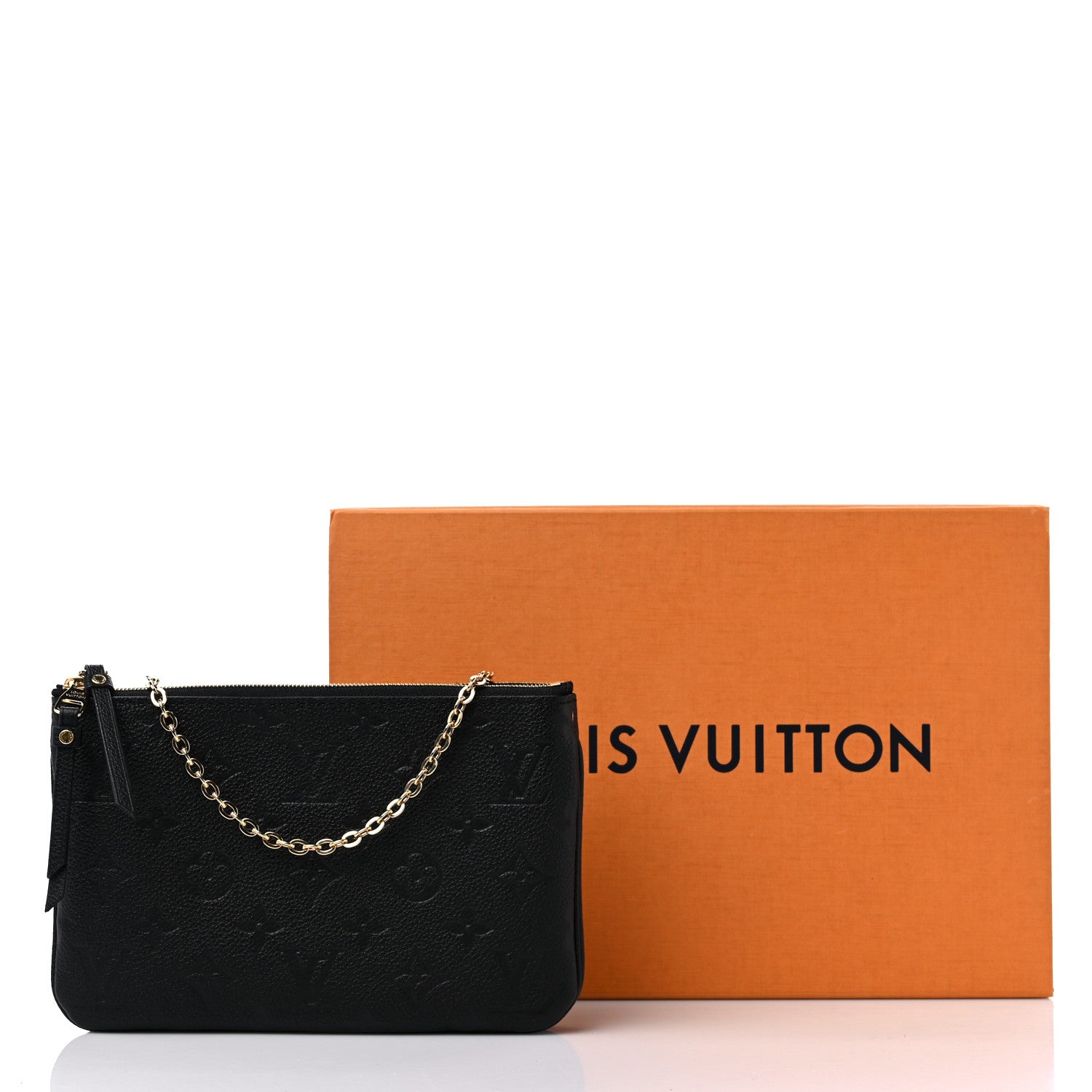 Louis Vuitton Empreinte Double Zip Pochette Black 10 of 10