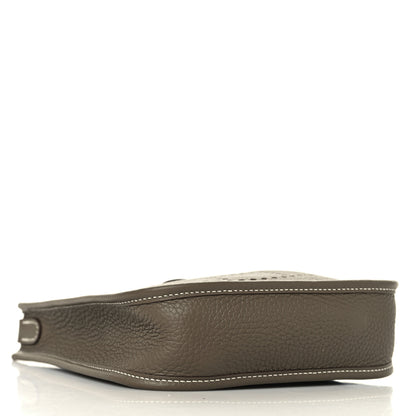 Hermes Taurillon Clemence Amazone Evelyne TPM Etoupe Bleu Indigo 4 of 10