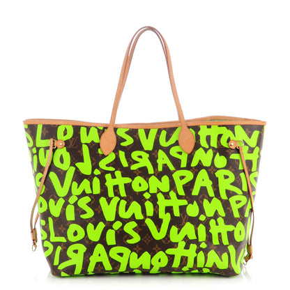 Louis Vuitton Monogram Graffiti Neverfull GM Green 1 of 7