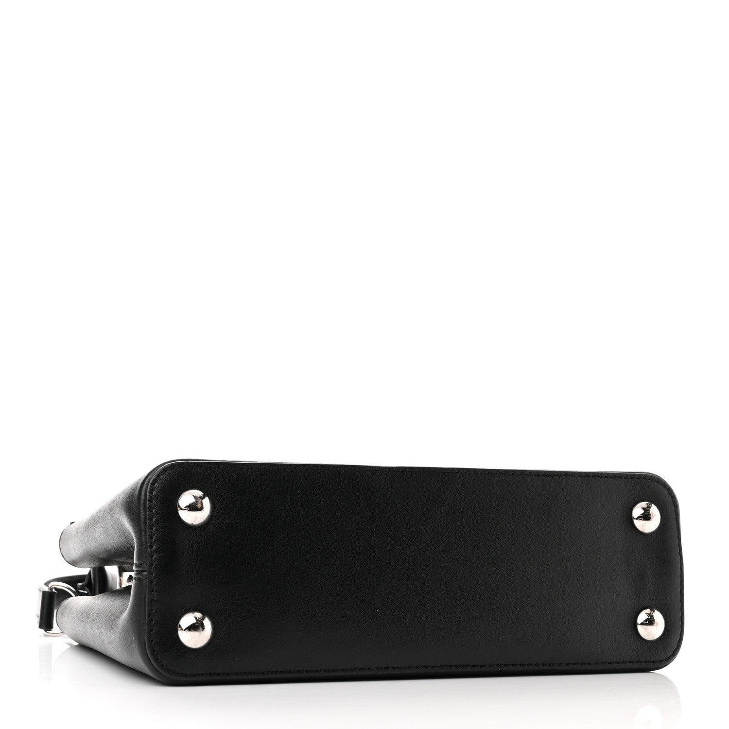 Louis Vuitton Smooth Calfskin Crystal Flowers Capucines BB Black 4 of 9