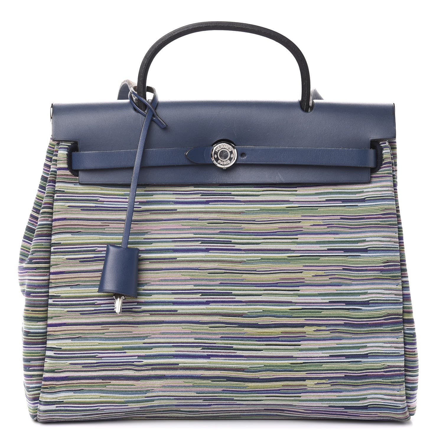 Hermes Barenia Vibrato Herbag 30 PM Indigo 1 of 10