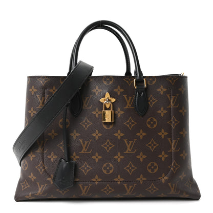 Louis Vuitton Monogram Flower Tote Black 1 of 9