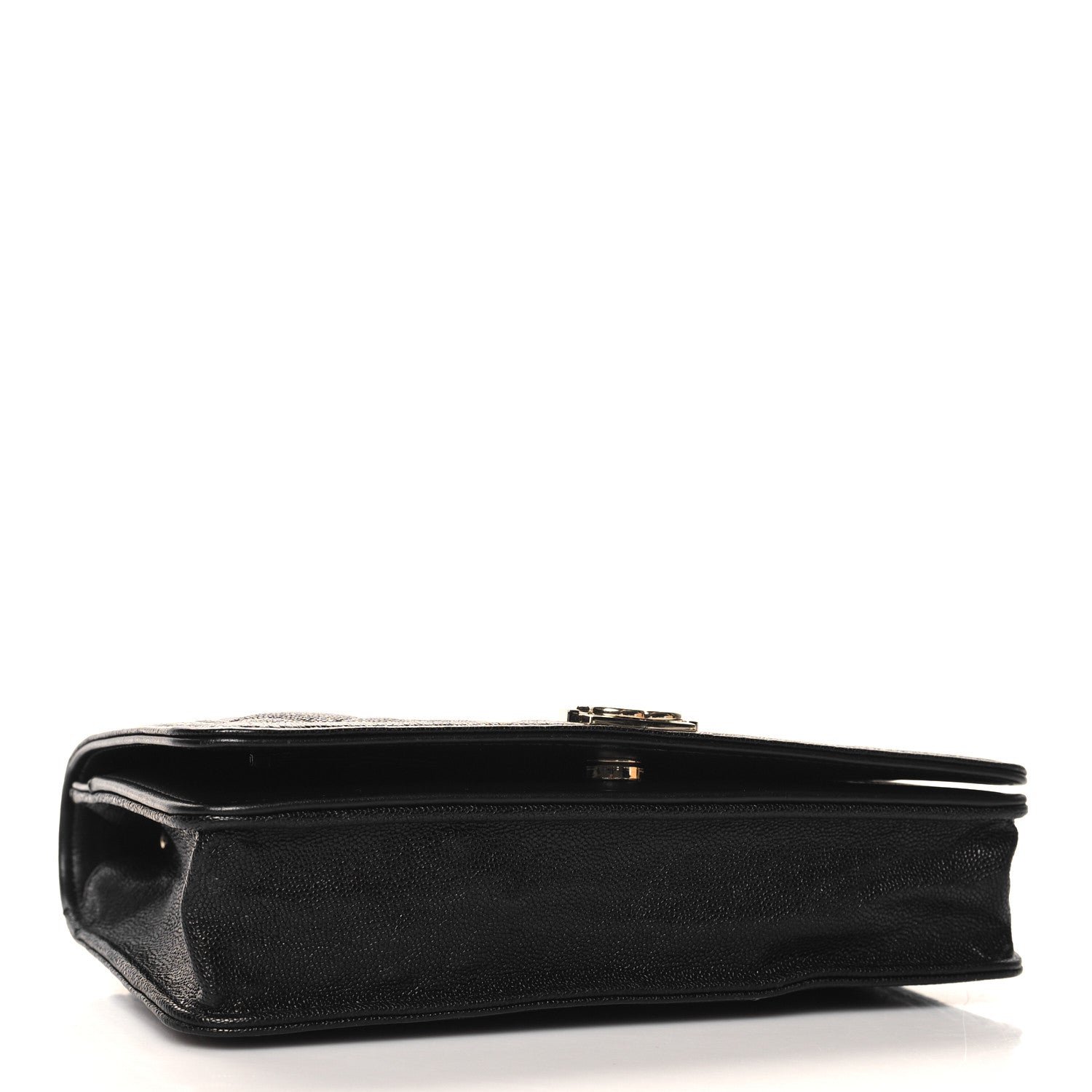 Chanel Caviar Quilted Boy Wallet On Chain WOC Black 3 of 11