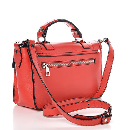 Proenza Schouler Grainy Calfskin Tiny PS1 Satchel Geranium 3 of 7