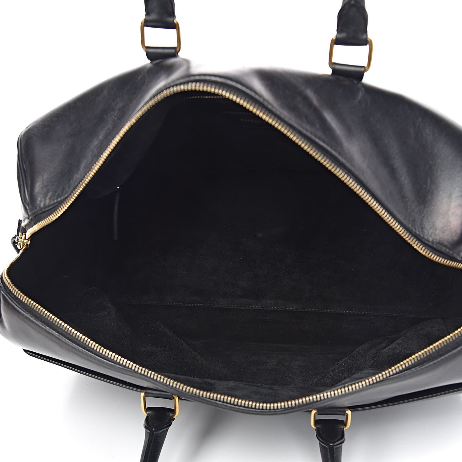 Saint Laurent Calfskin Classic Duffle 12 Black 5 of 18