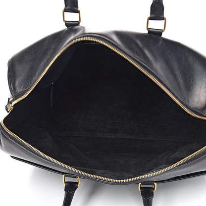 Saint Laurent Calfskin Classic Duffle 12 Black 5 of 18