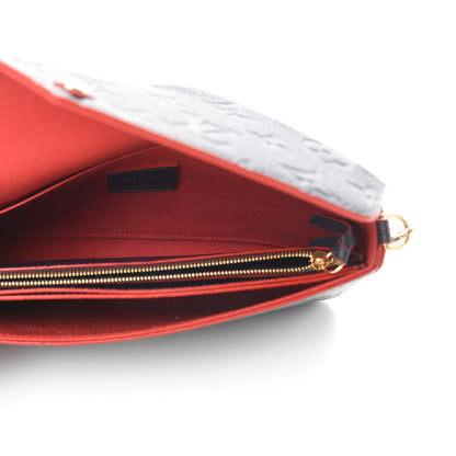 Louis Vuitton Empreinte Pochette Felicie Chain Wallet Marine Rouge 6 of 12