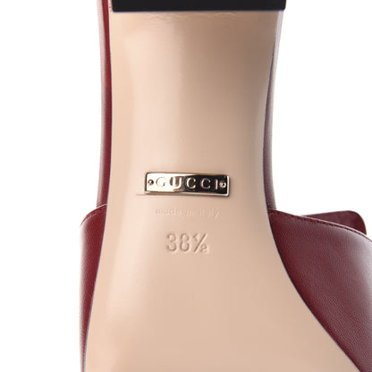Gucci Malaga Kid Crystal Square G Madelyn Mules 38.5 Romantic Cerise 8 of 12
