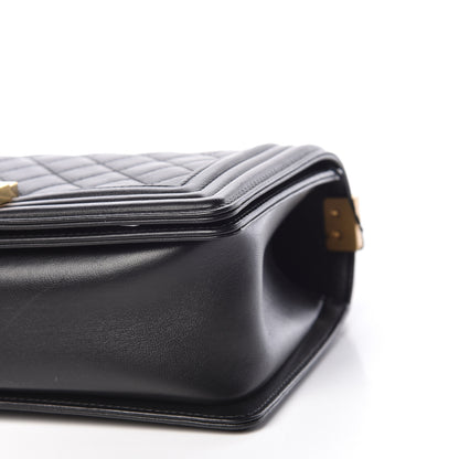 Chanel Lambskin Quilted Medium Boy Flap Black 6 of 18