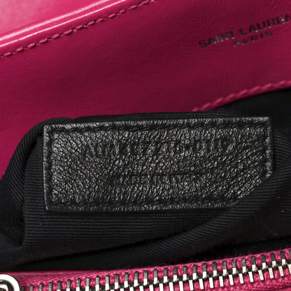 Saint Laurent Calfskin Y Quilted Monogram Medium Loulou Chain Satchel Freesia 7 of 11