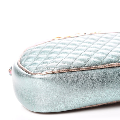 Gucci Laminated Nappa Trapuntata Mini Zumi Dome Shoulder Bag Rosa Lago Rame 5 of 9