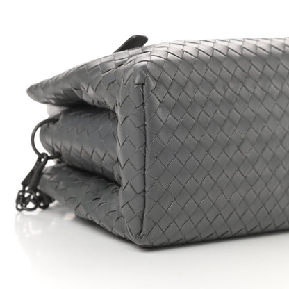 Bottega Veneta Calfskin Intrecciato Mini Roma Grey 9 of 11