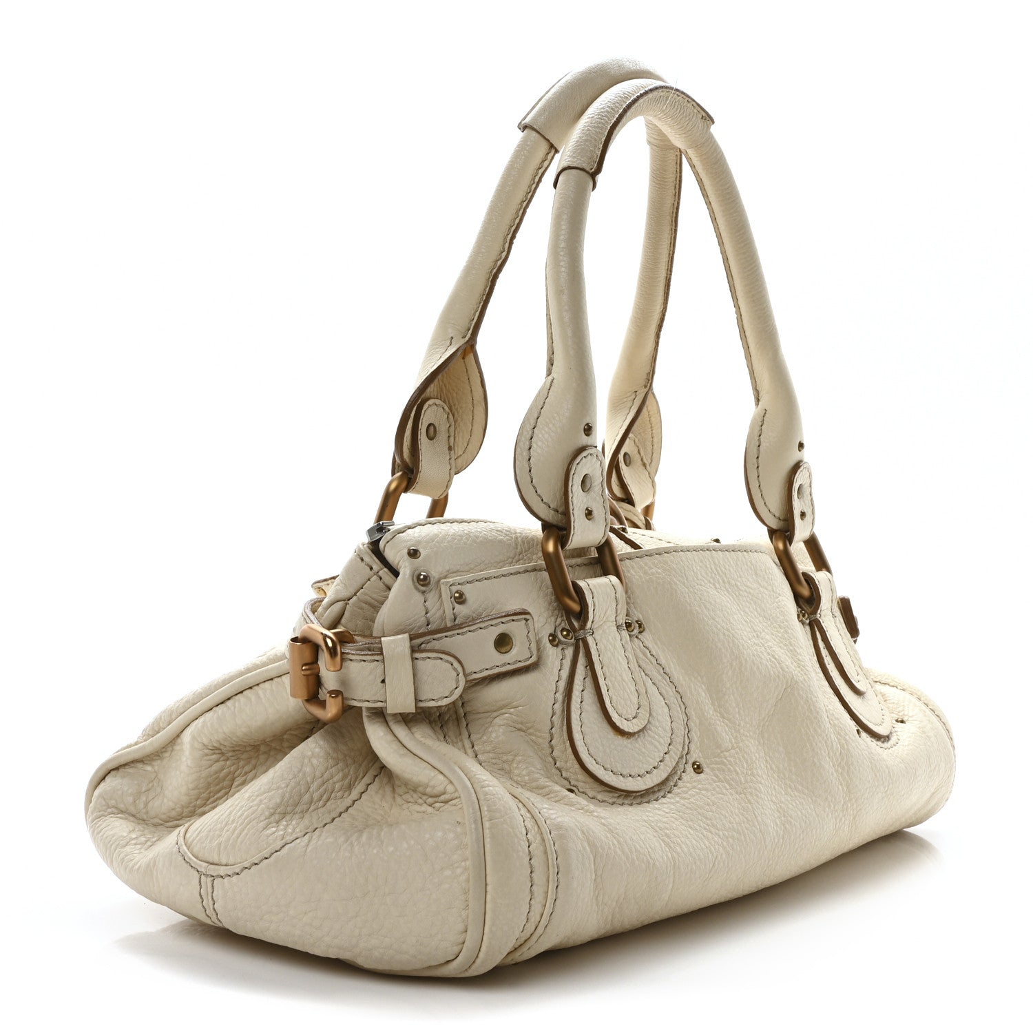 Chloe Calfskin Medium Paddington Satchel Ivory 3 of 9
