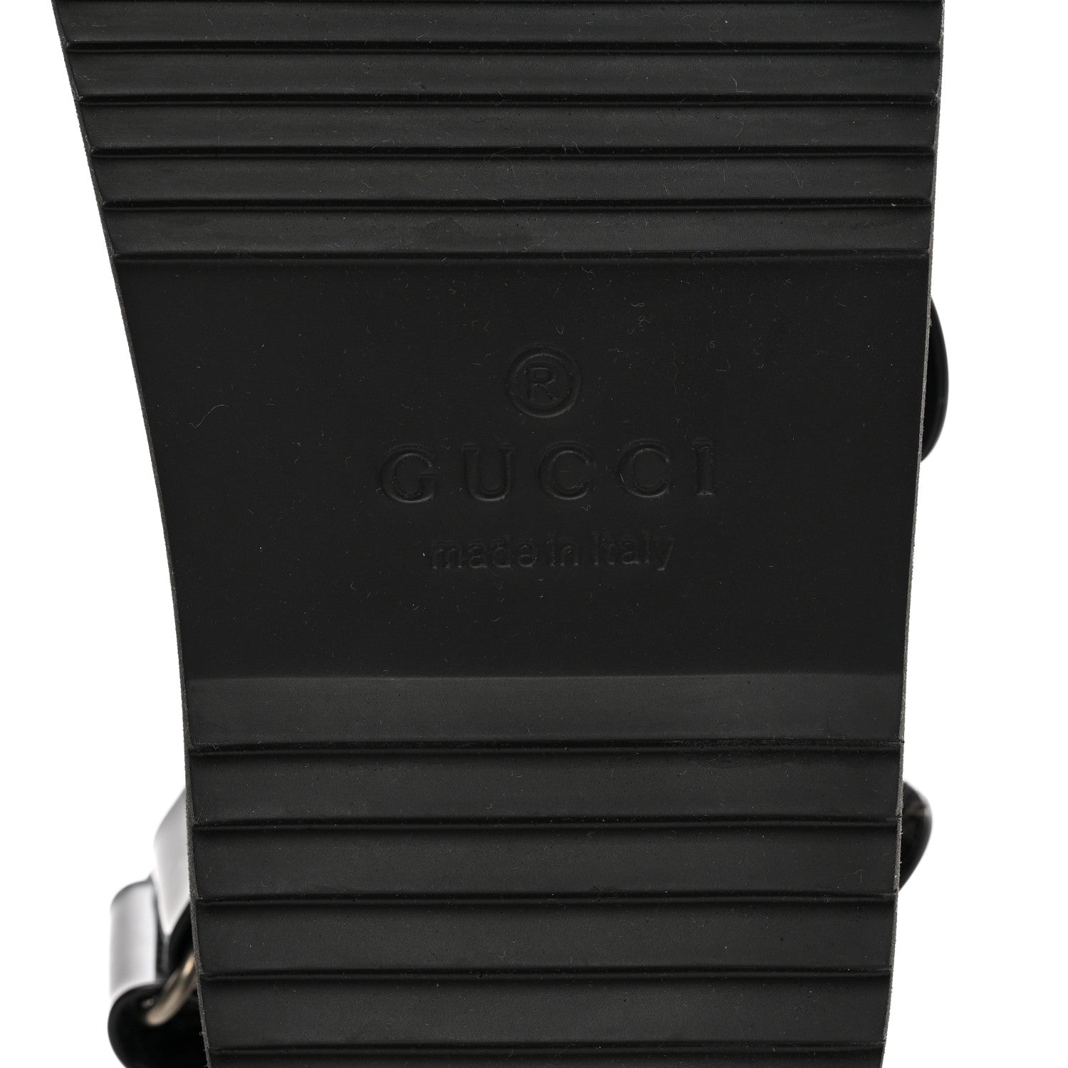 Gucci Rubber Mini Double G Womens Isla Dad Sandals 35 Black 6 of 8