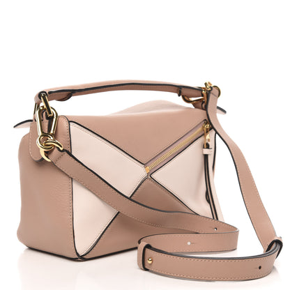 Loewe Calfskin Suede Small Puzzle Bag Blush 3 of 11