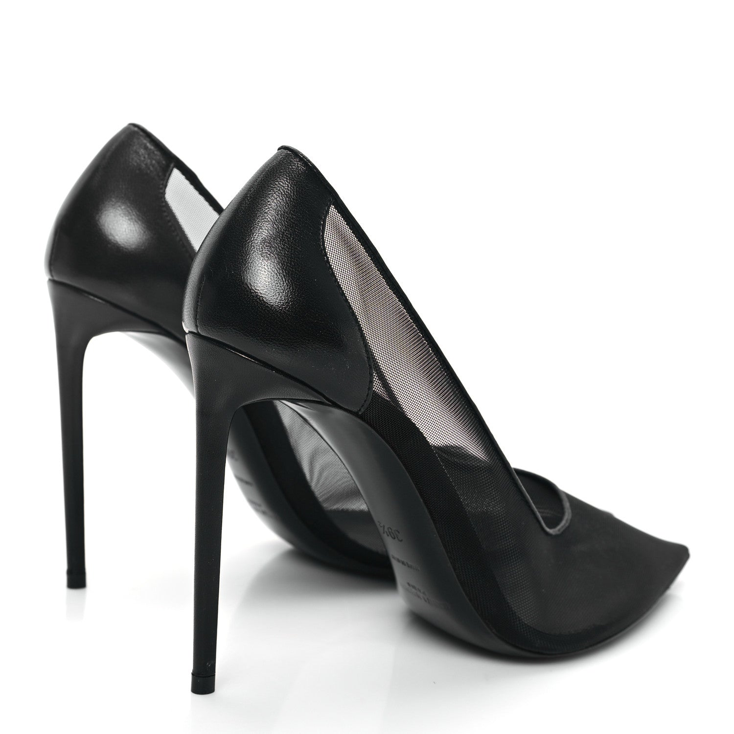 Saint Laurent Mesh 105 Anja Pumps 39.5 Black 4 of 7