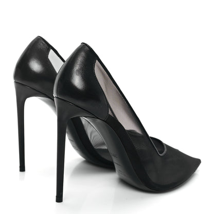 Saint Laurent Mesh 105 Anja Pumps 39.5 Black 4 of 7