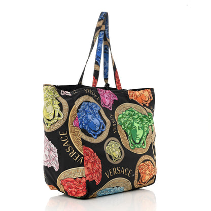 Versace Nylon Medusa Print Tote Multicolor 3 of 15