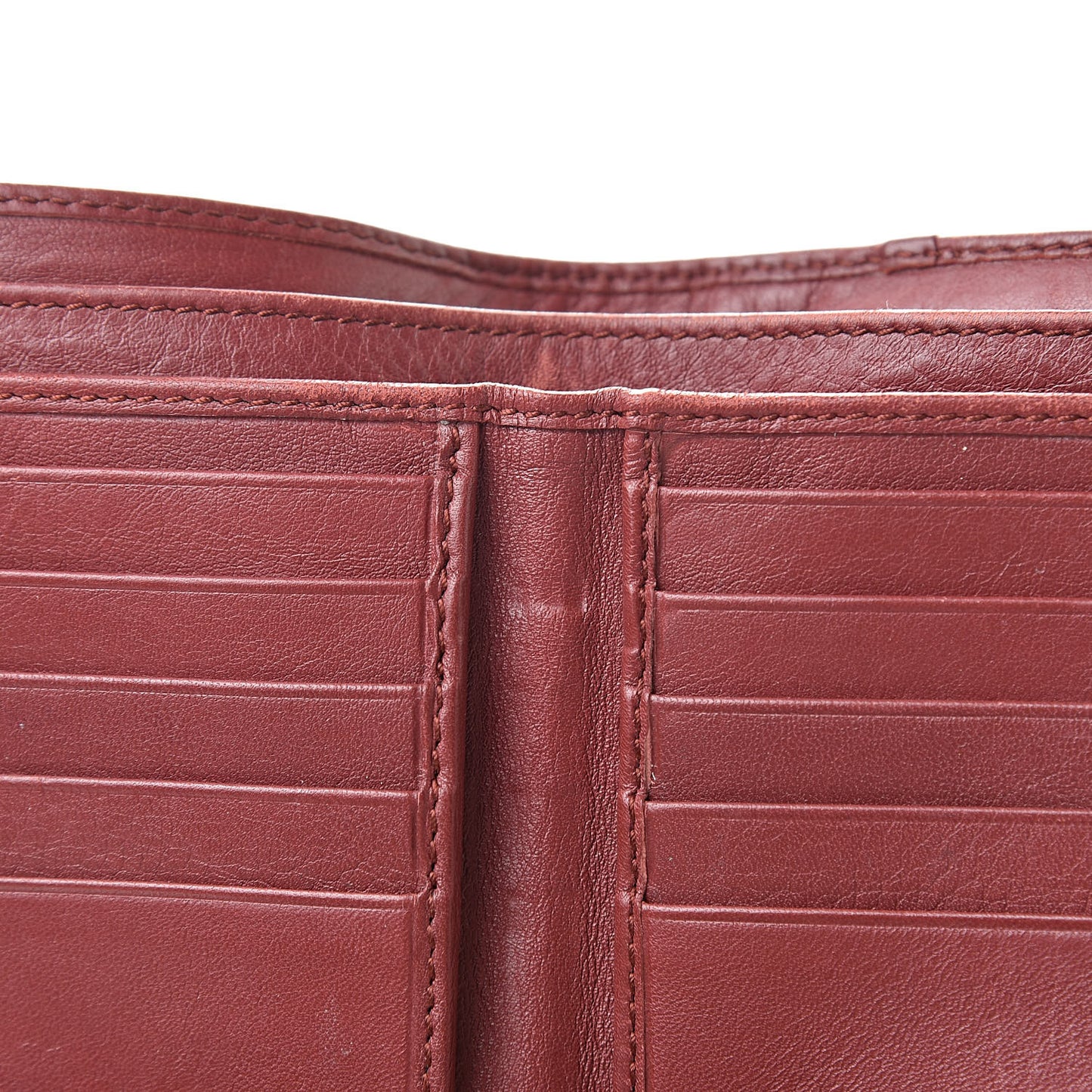 Monogram Heart French Wallet Red