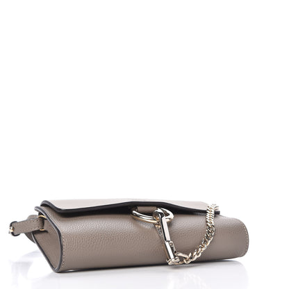 Chloe Suede Calfskin Mini Faye Shoulder Bag Motty Grey 4 of 10