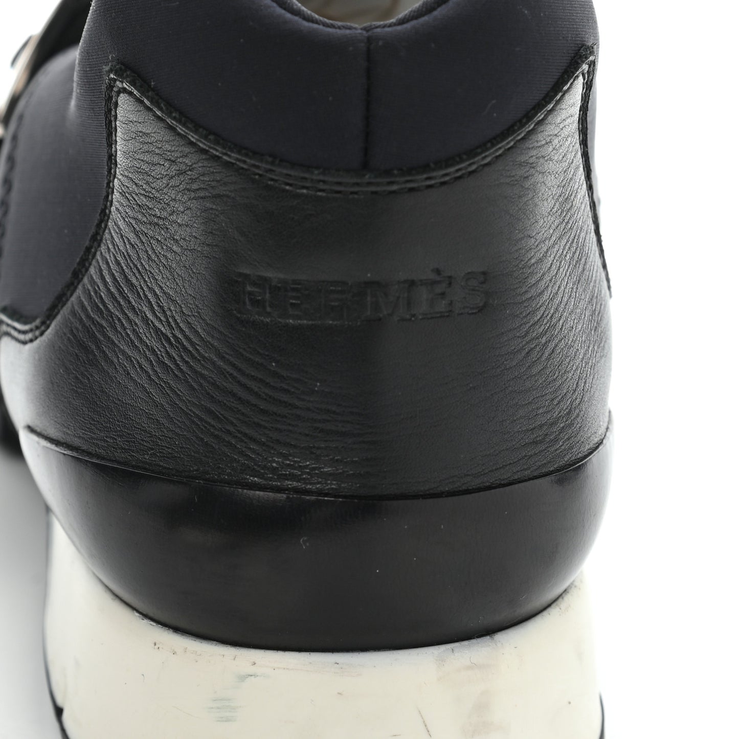 Technical Canvas Calfskin Run Sneakers 41.5 Marine