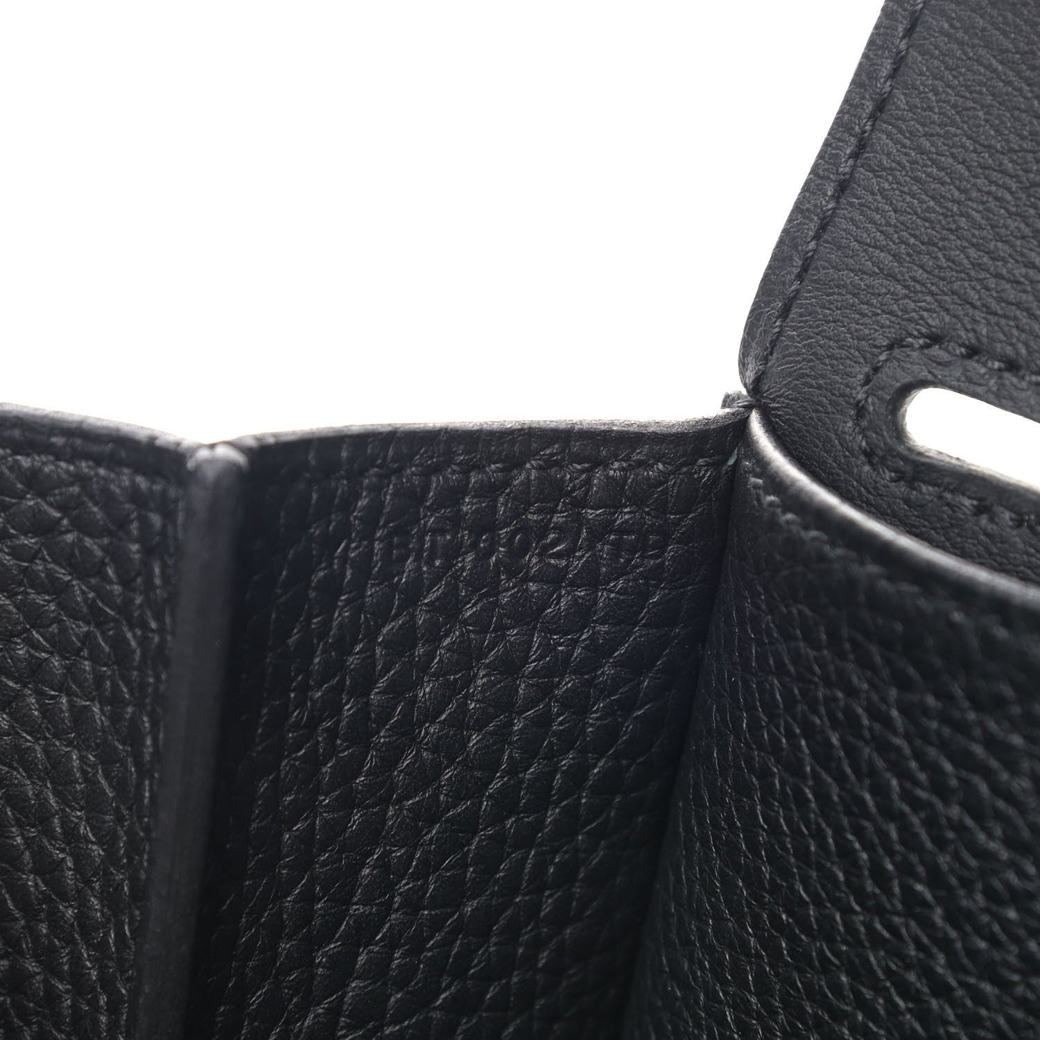 Hermes Taurillon Clemence Halzan 31 GM Black 7 of 9