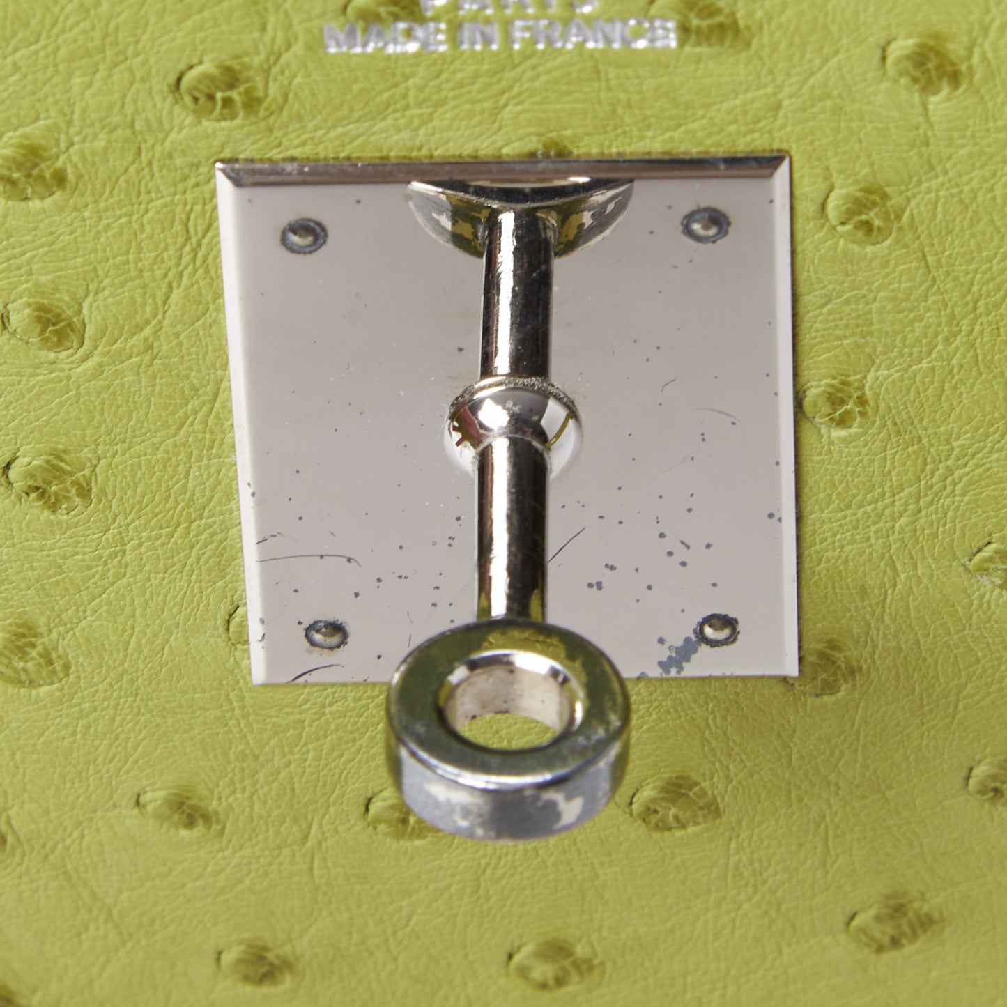 Ostrich Kelly Sellier 32 Vert Anis
