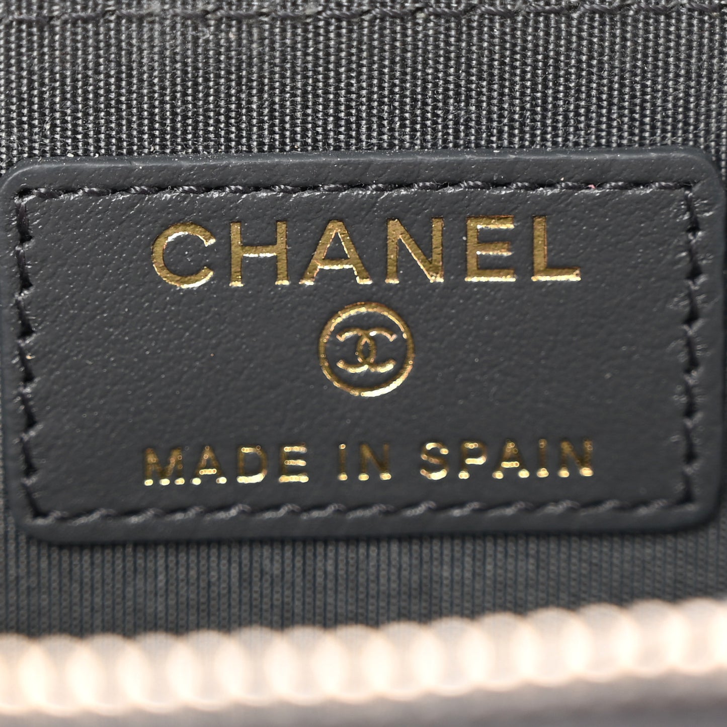 Lambskin Quilted Chanel 19 Zip Around Coin Purse Wallet Dark Grey