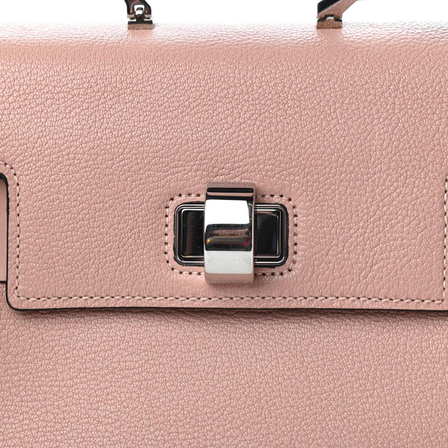 Miu Miu Goatskin Madras Click Top Handle Tote Orchidea 9 of 9