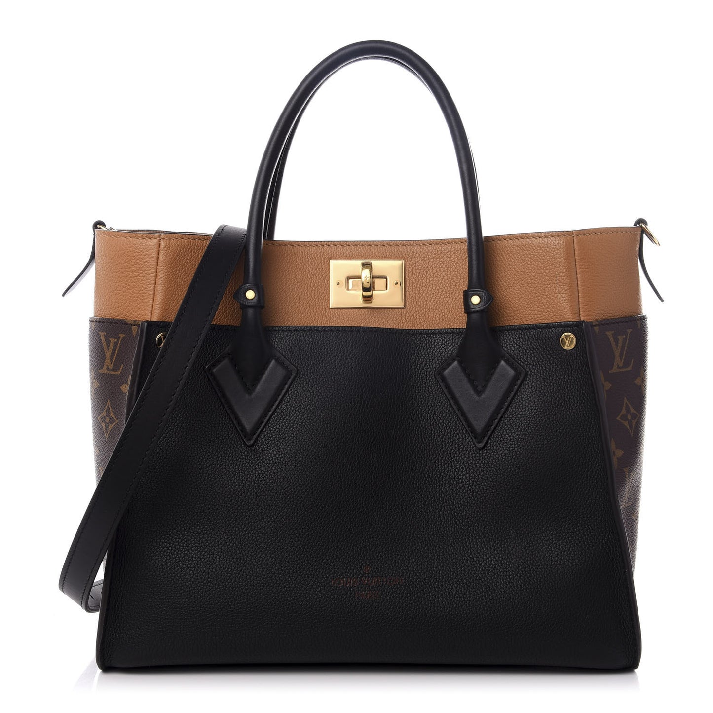 Calfskin Monogram On My Side Black