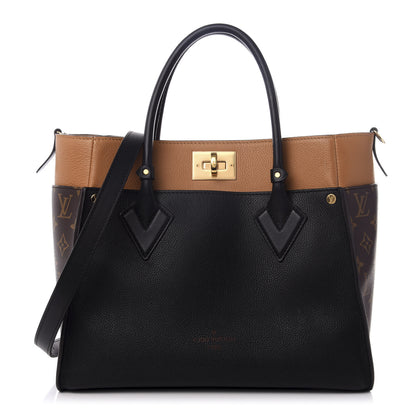 Louis Vuitton Calfskin Monogram On My Side Black 1 of 9