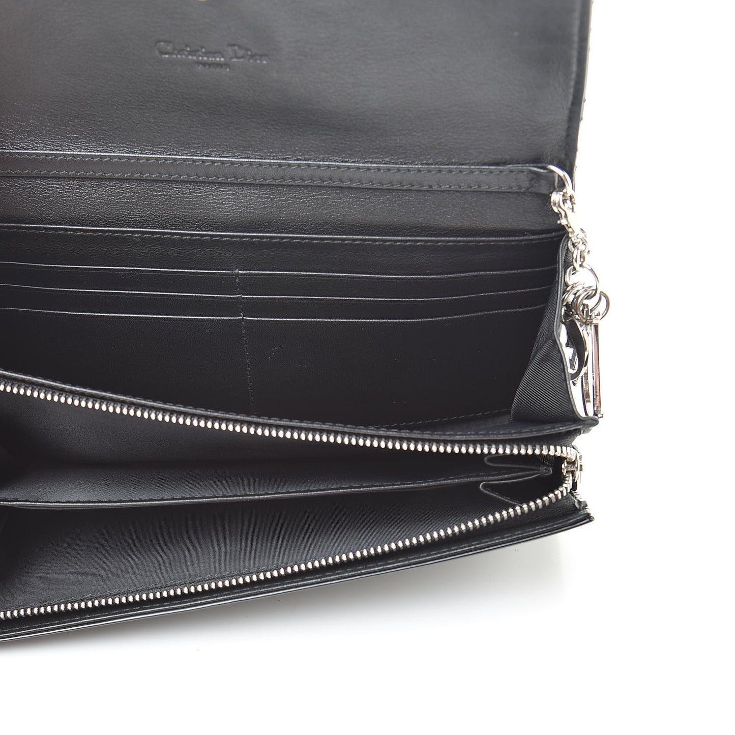 Patent Cannage Rendez-vous Chain Wallet Black