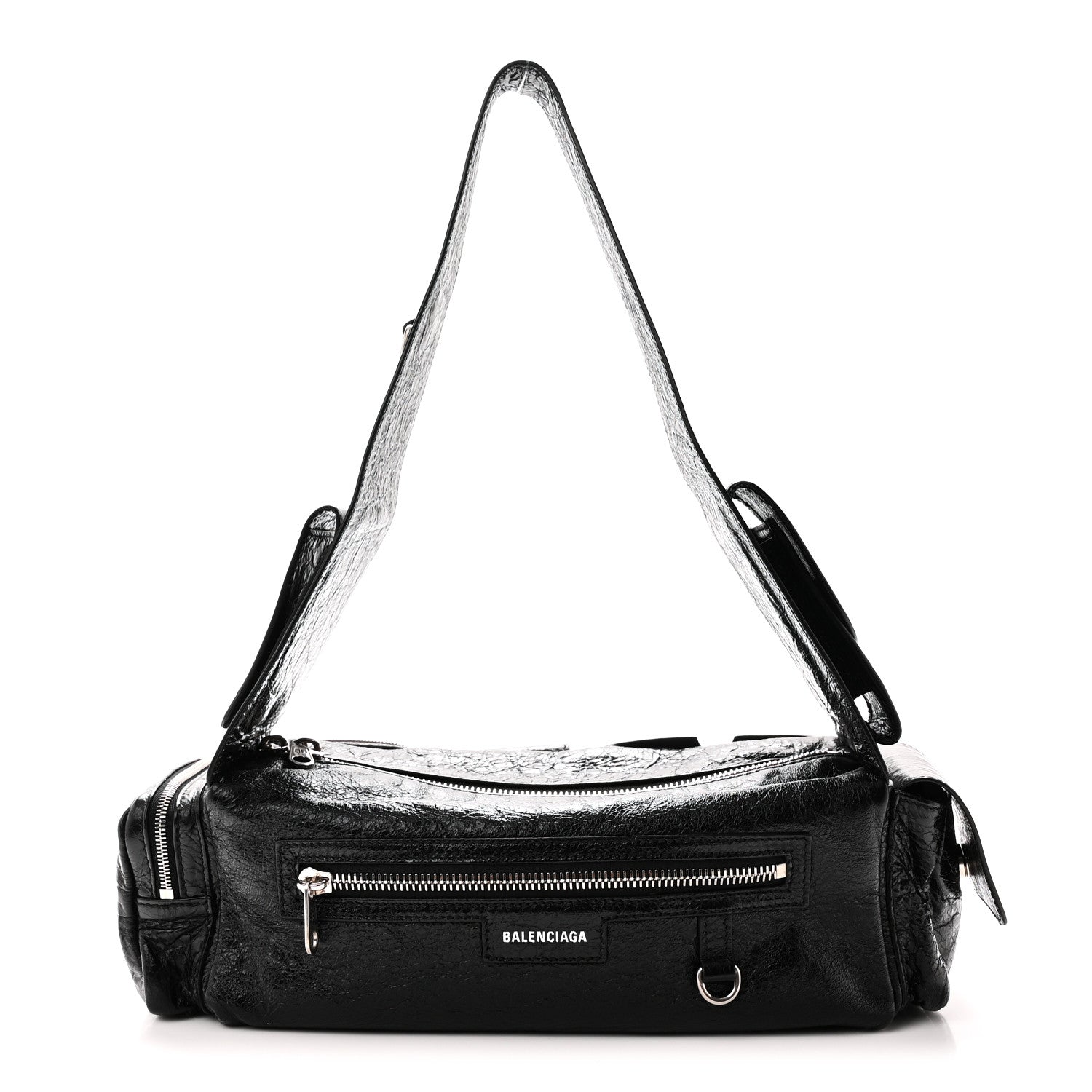 Balenciaga Agneau Arena Superbusy XS Sling Zip Shoulder Bag Black Black 1 of 9