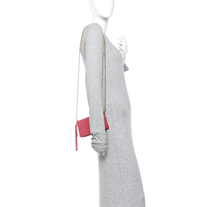 Prada Saffiano Metal Mini Crossbody Bag Peonia 2 of 10