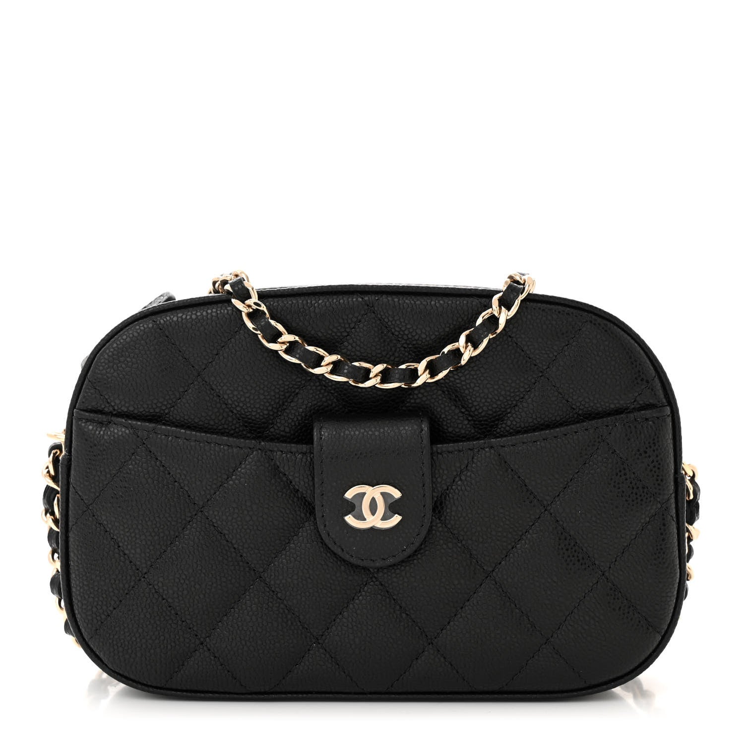 Chanel Caviar Quilted Chain Camera Bag Black 1 of 11