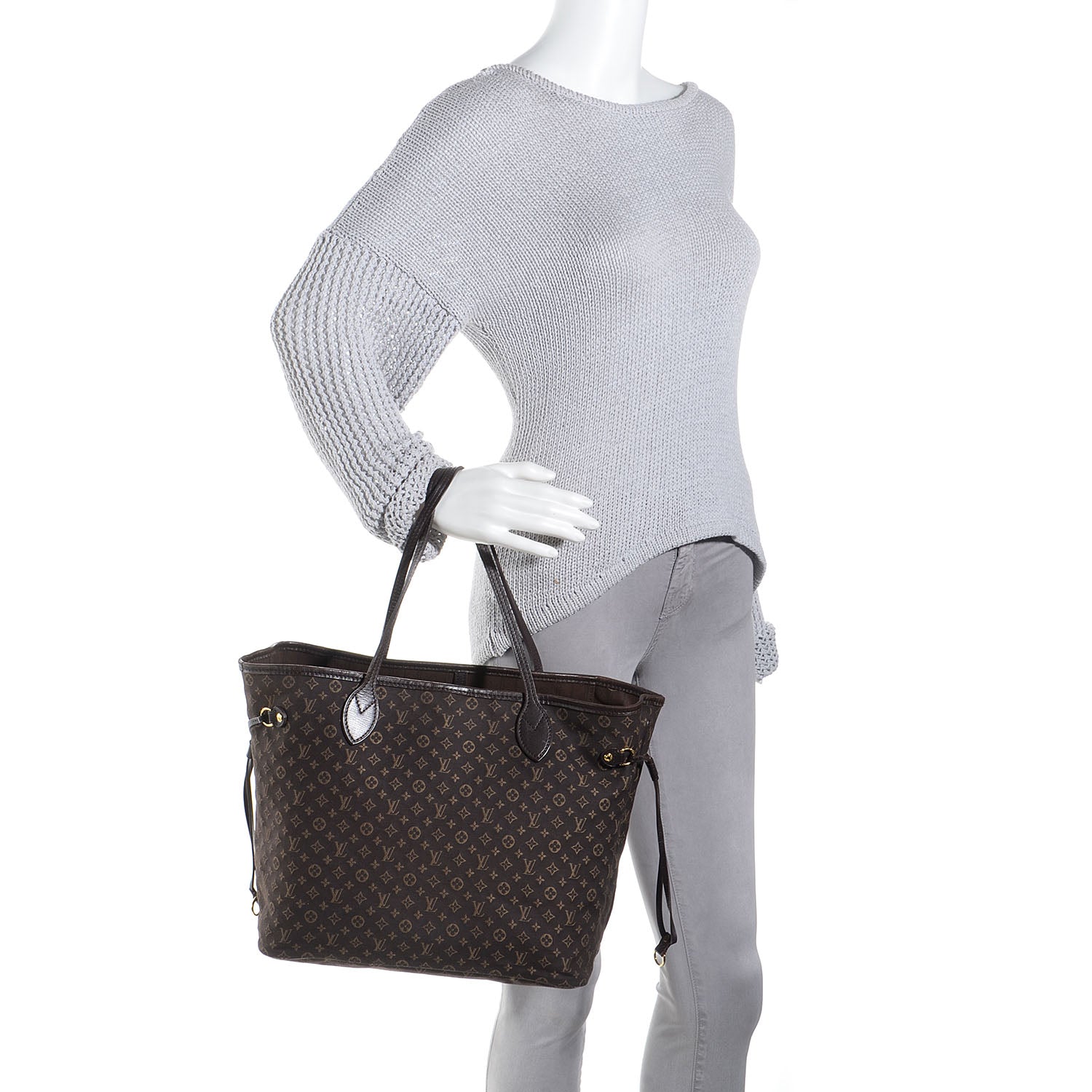 Louis Vuitton Monogram Idylle Neverfull MM Fusain 2 of 6