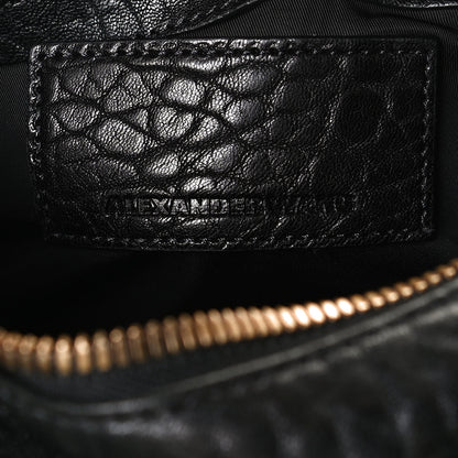 Alexander Wang Pebbled Lambskin Rocco Black Antique Brass Hardware 6 of 11