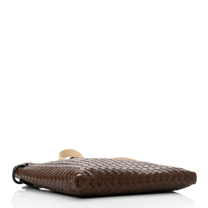 Bottega Veneta Nappa Intrecciato Crossbody Messenger Bag Brown 4 of 9