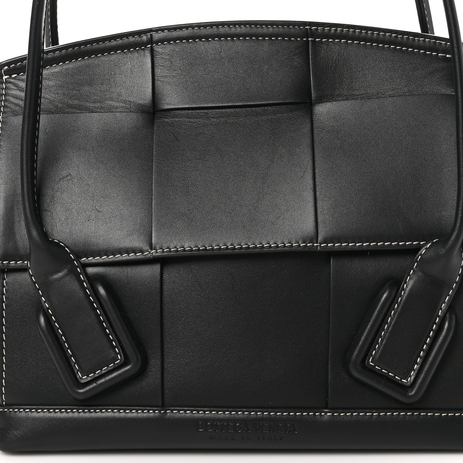 Bottega Veneta French Calfskin Maxi Intrecciato Arco 33 Black 7 of 9