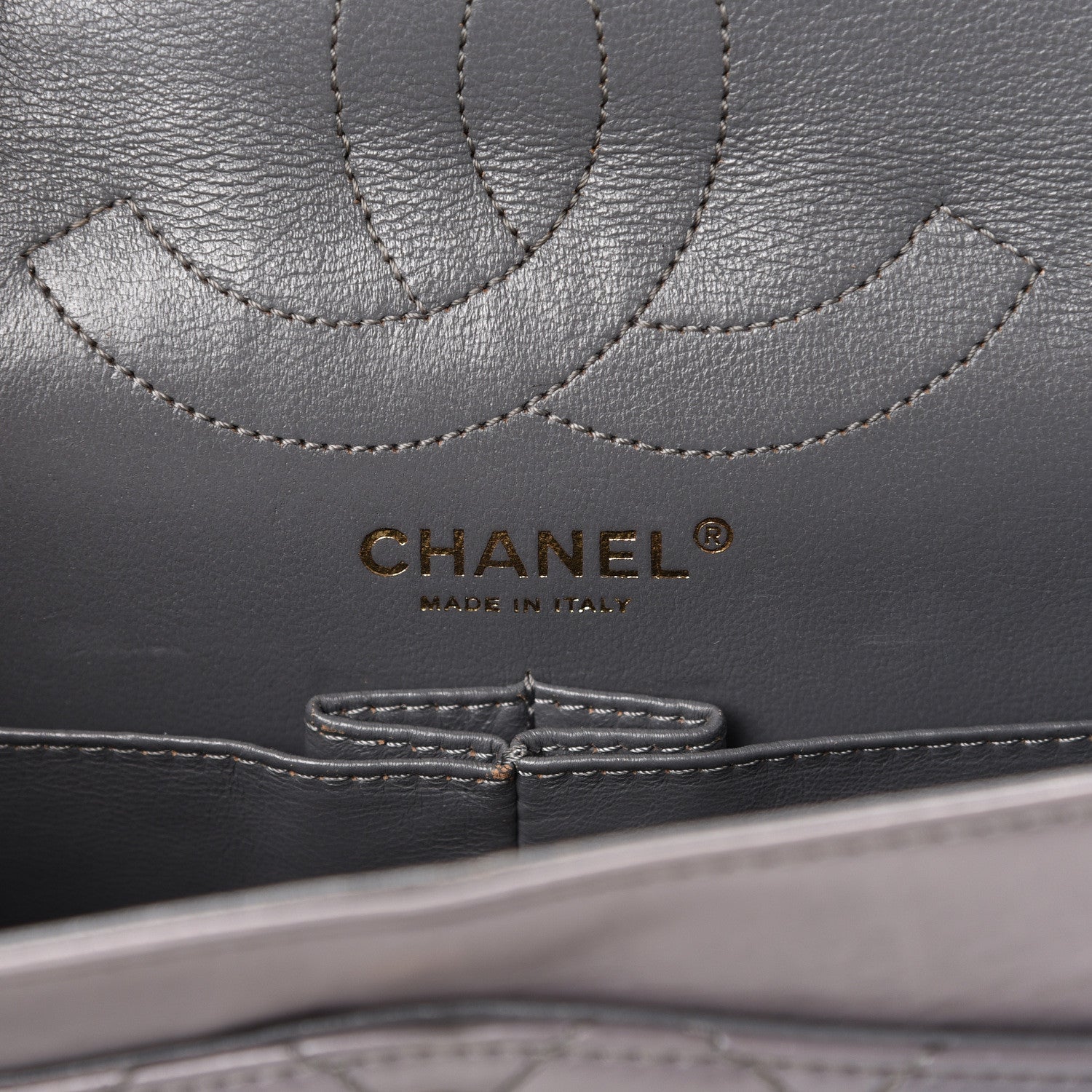 Chanel Aged Calfskin Quilted 2.55 Reissue 226 Flap Grey 5 of 13