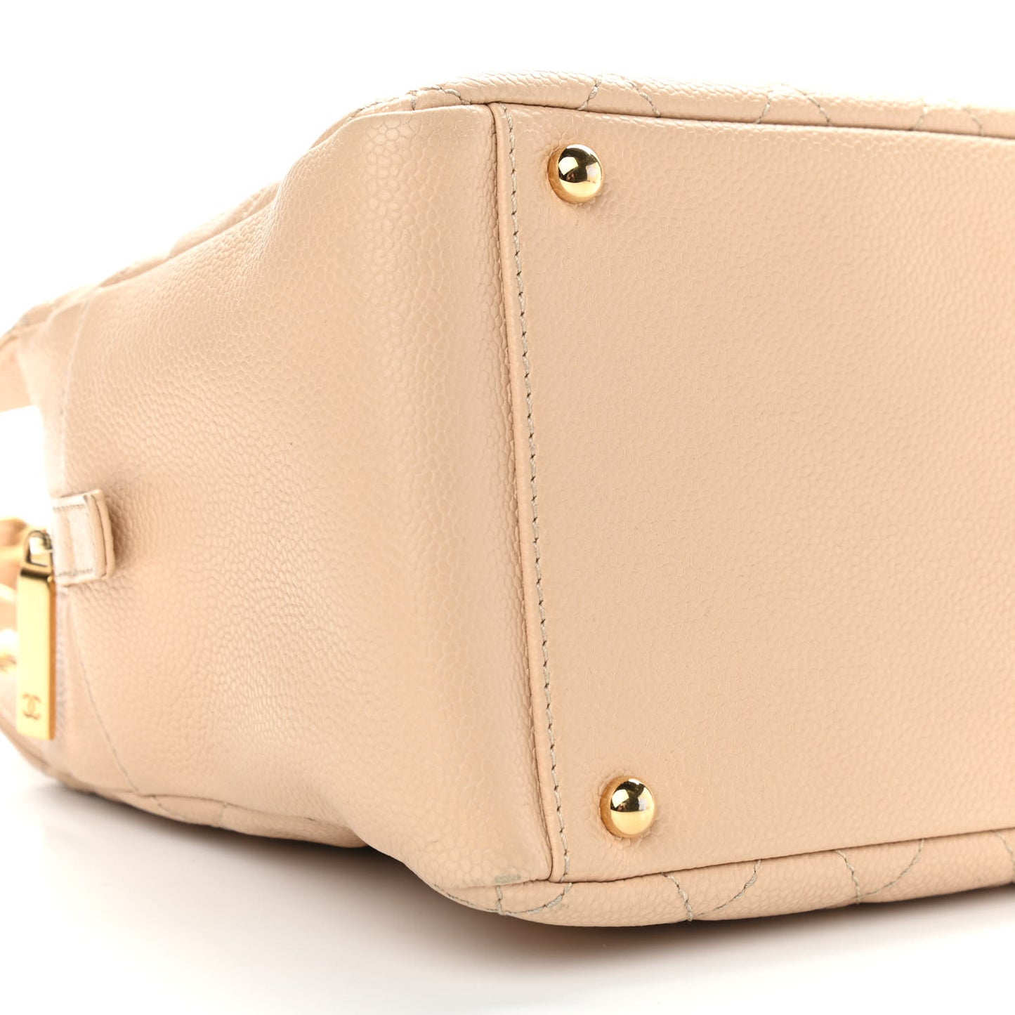 Caviar Quilted Petit Timeless Tote PTT Beige