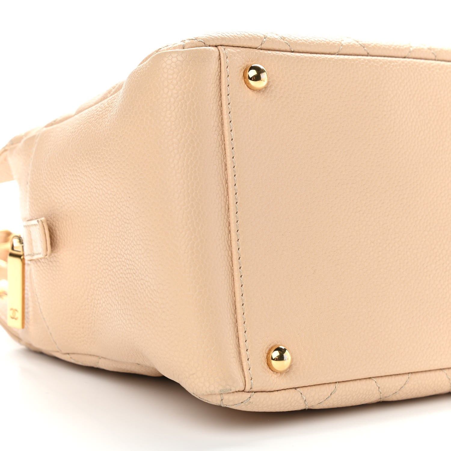 Chanel Caviar Quilted Petit Timeless Tote PTT Beige 8 of 9