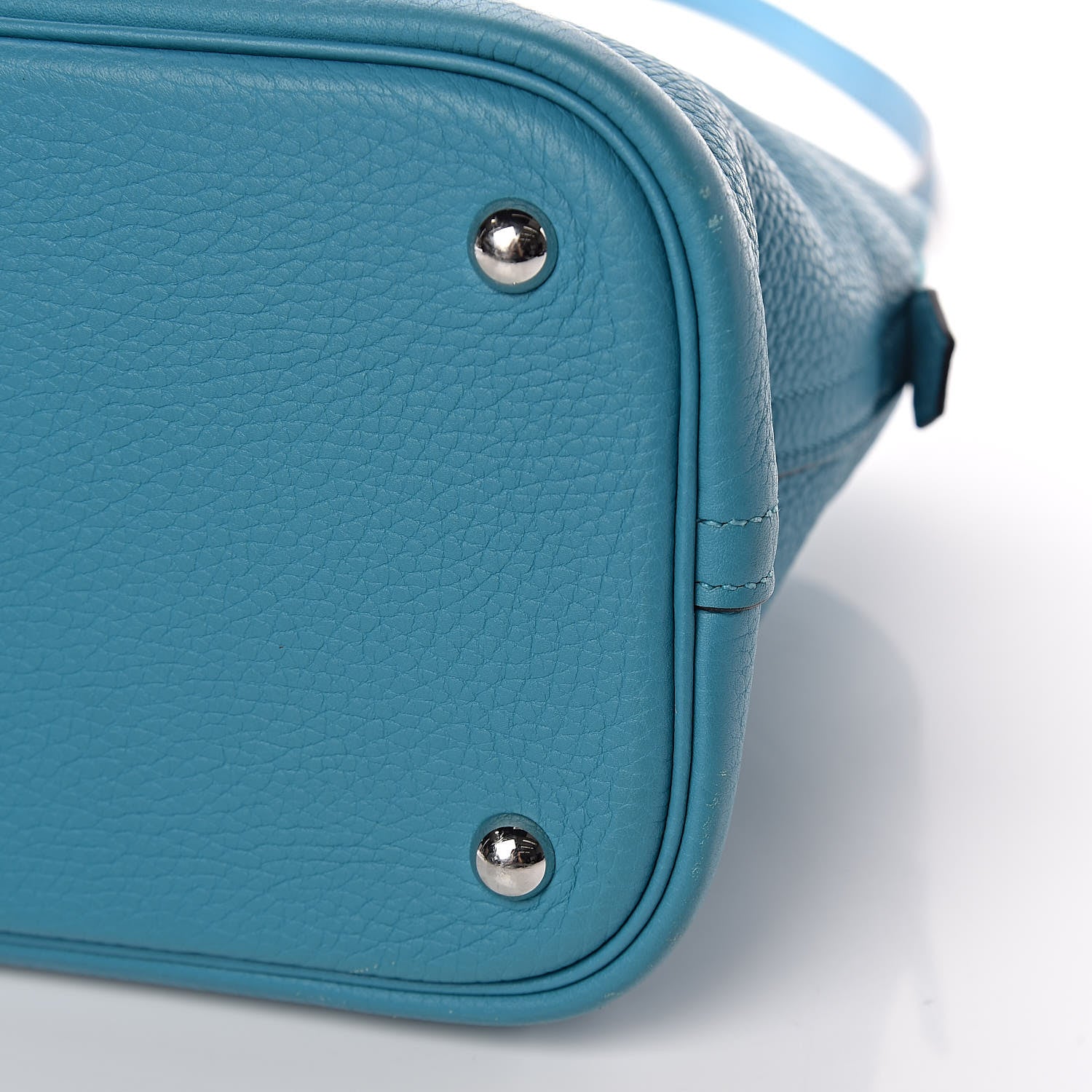 Hermes Taurillon Clemence Bolide 35 Turquoise 12 of 15