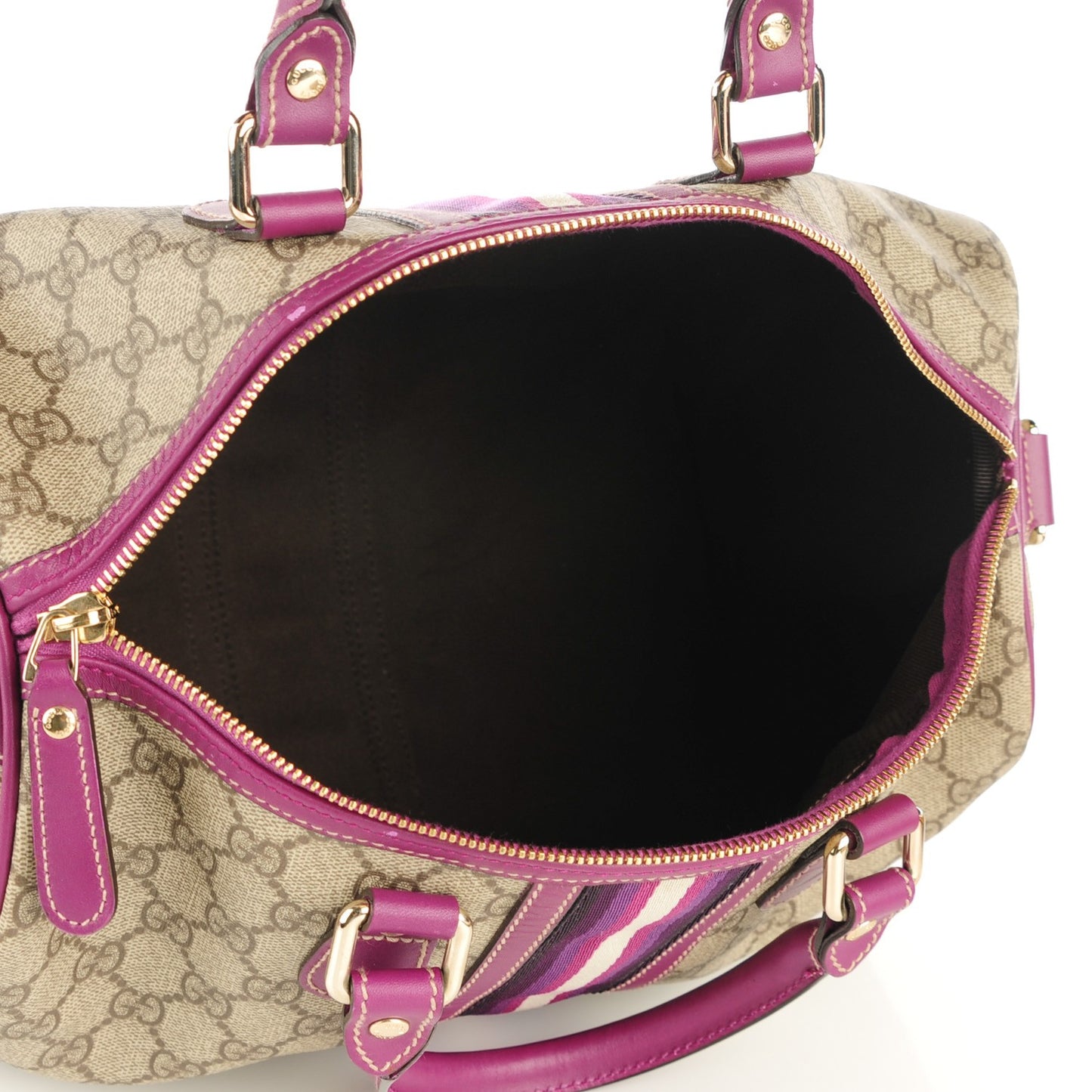 GG Plus Monogram Web Medium Joy Boston Purple