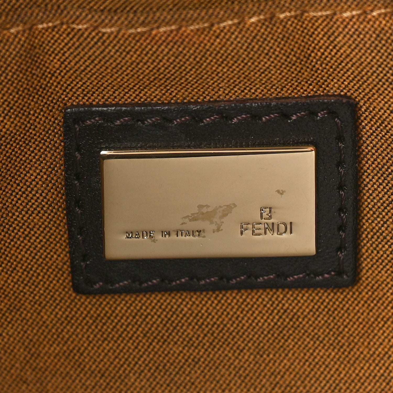Fendi Zucca Small Chef Shopping Tote Tobacco Moro 6 of 14